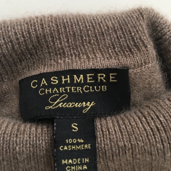 SOLD 100%  cashmere turtleneck Charter Club - Picture 4 of 6